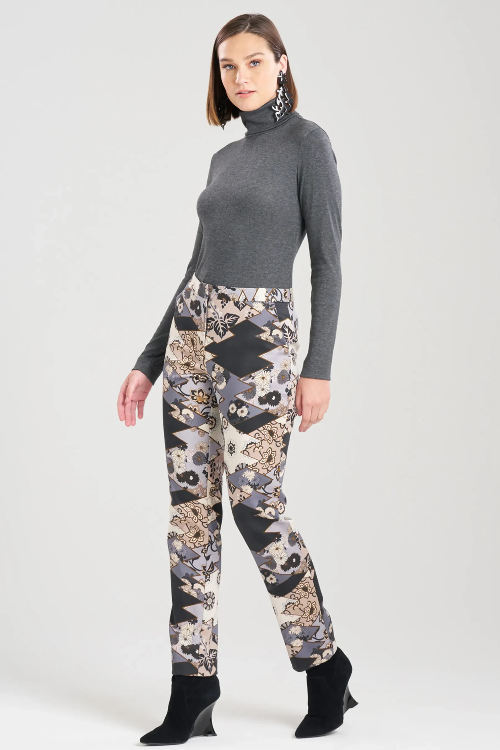 Natori Pants, Skirts & Shorts-Patchwork Tapered Pants