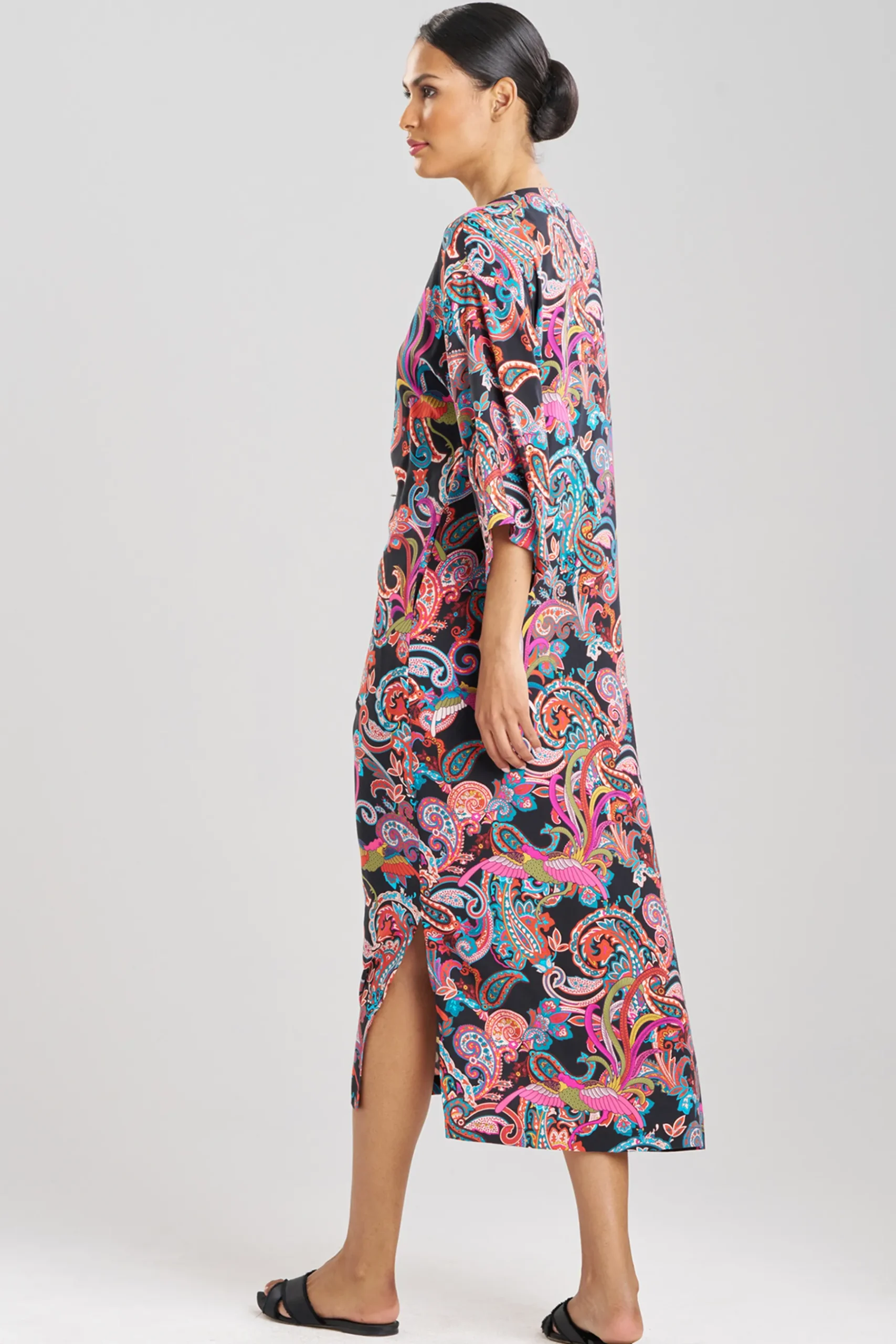 Natori Caftans|Caftan Dresses-Phoenix Challis Caftan