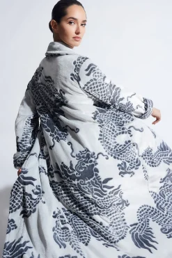 Natori Robes & Kimonos-Plush Dragon Robe