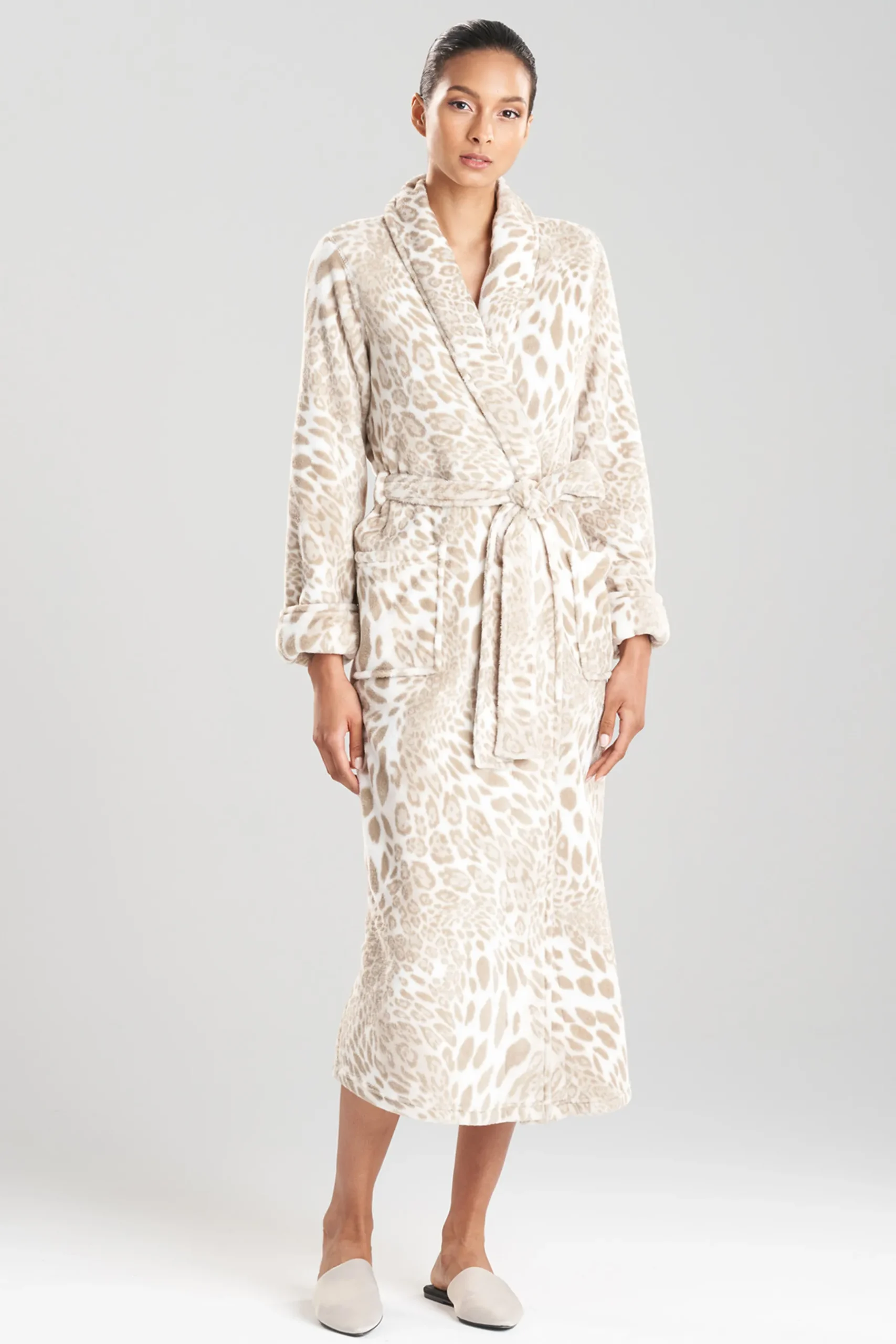 Natori Robes & Kimonos-Plush Leopard Robe