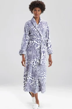 Natori Robes & Kimonos-Plush Leopard Robe
