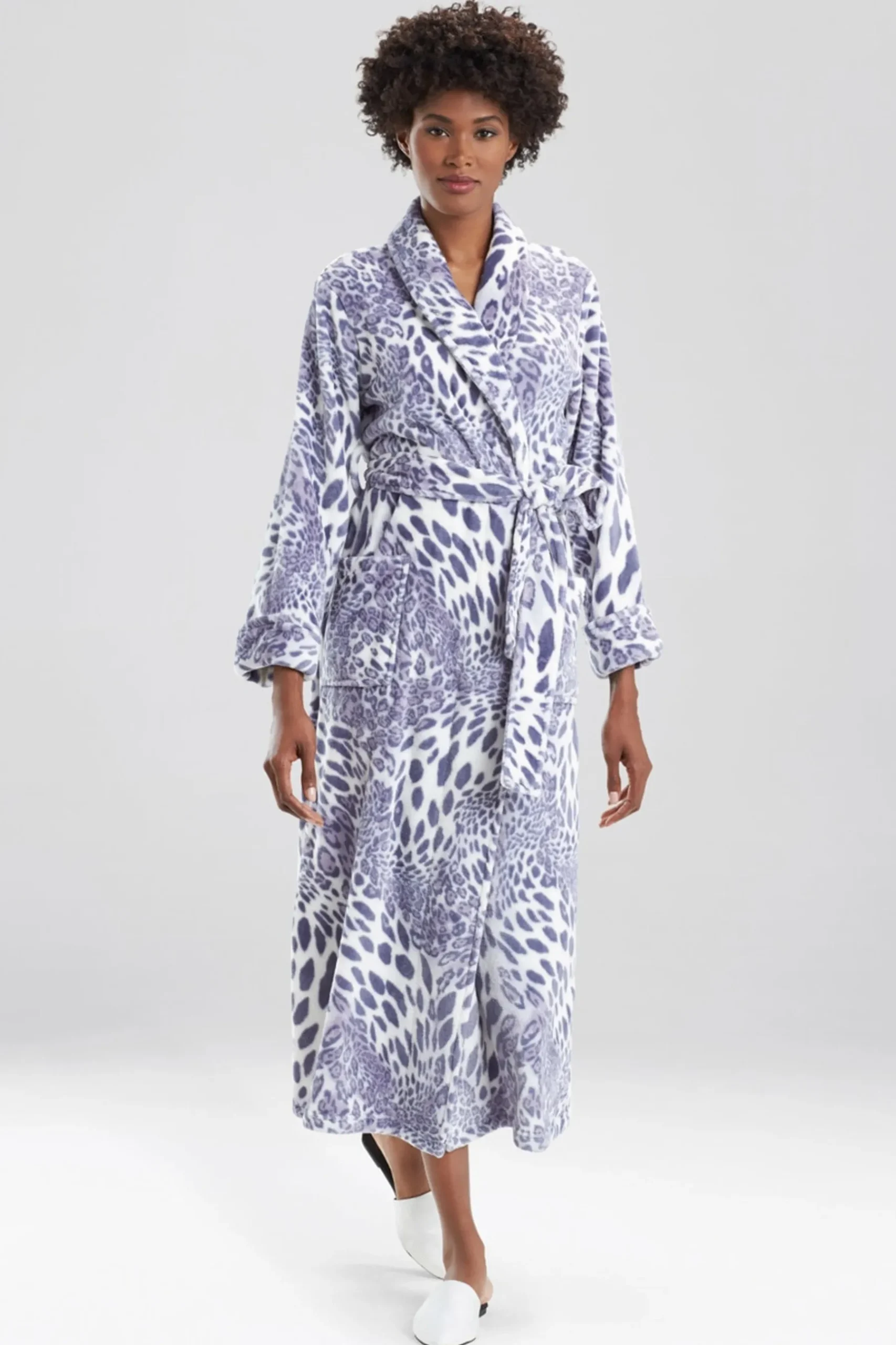 Natori Robes & Kimonos-Plush Leopard Robe