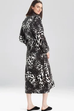Natori Robes & Kimonos-Plush Leopard Robe