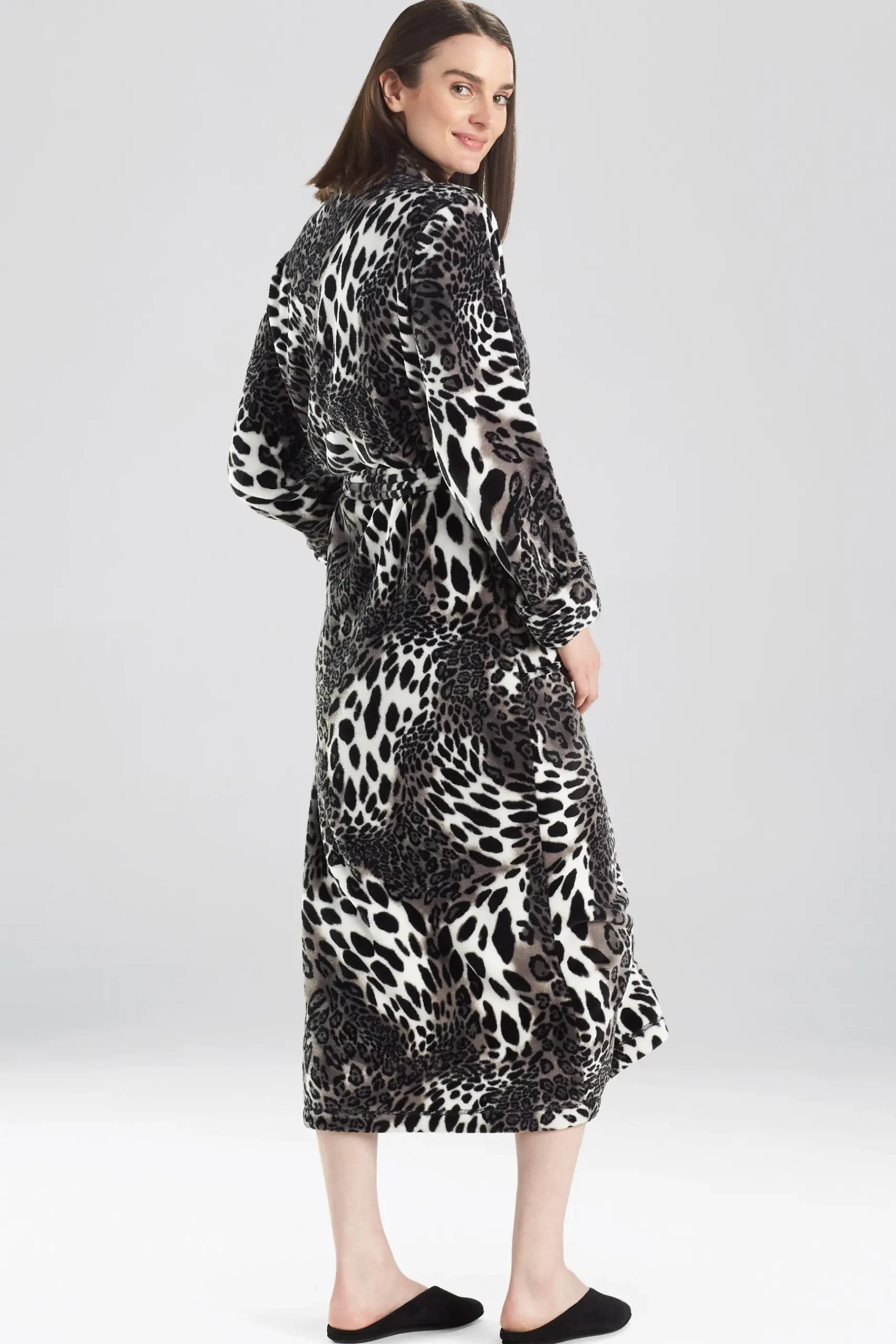 Natori Robes & Kimonos-Plush Leopard Robe