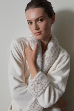 Natori Robes & Kimonos-Plush Lynx Robe