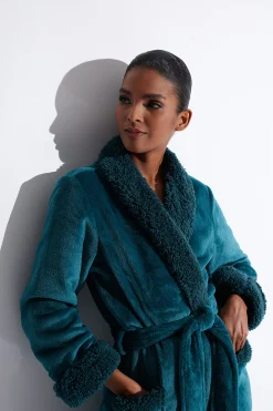 Natori Robes & Kimonos-Plush Sherpa Robe