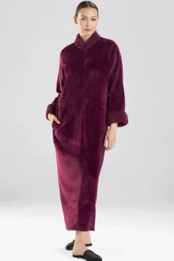Natori Loungers-Plush Sherpa Zip Lounger