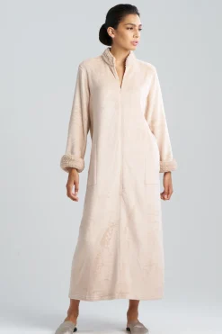 Natori Loungers-Plush Sherpa Zip Lounger