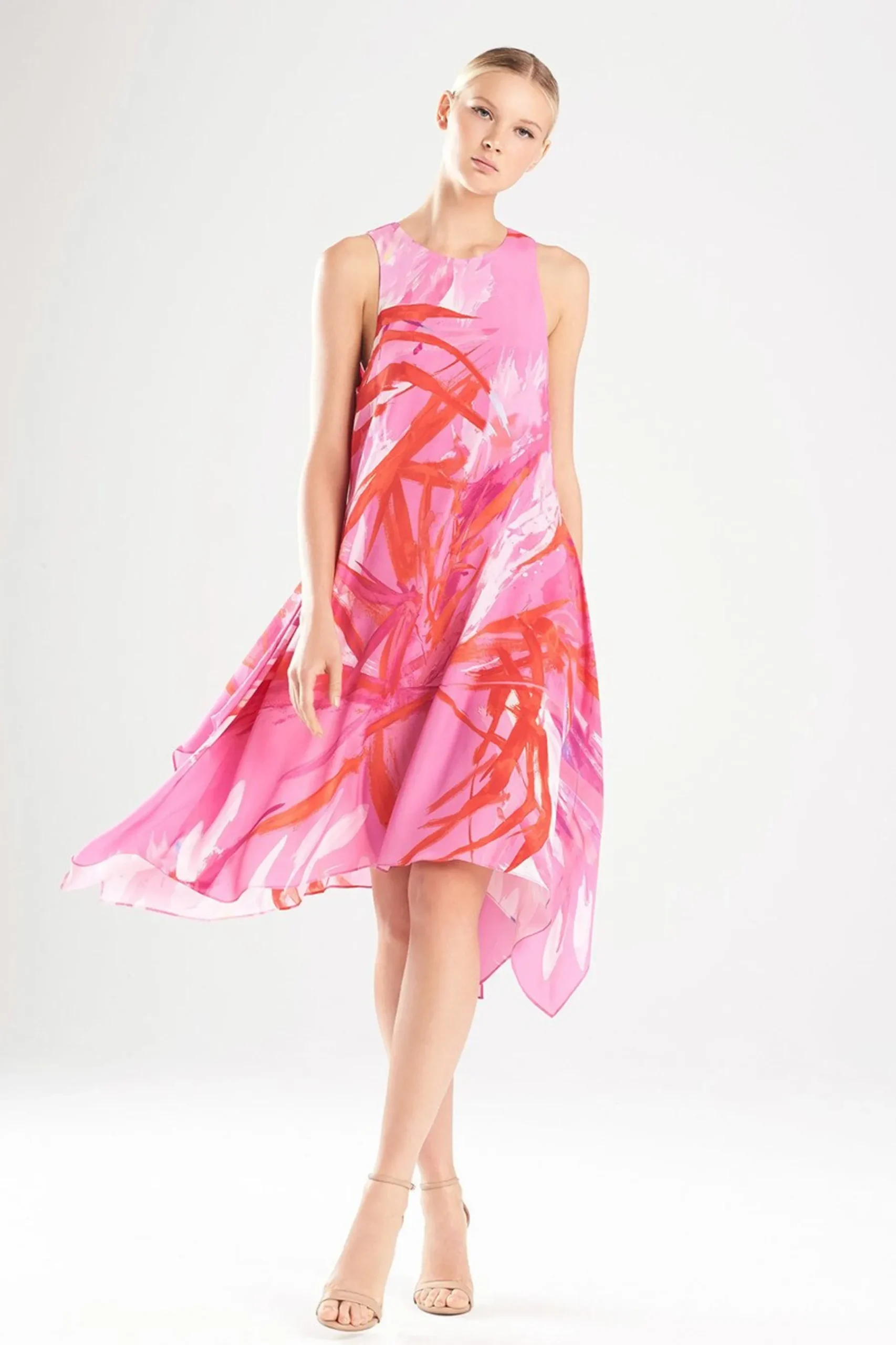 Natori Dresses-Prism Handkerchief Hem Dress