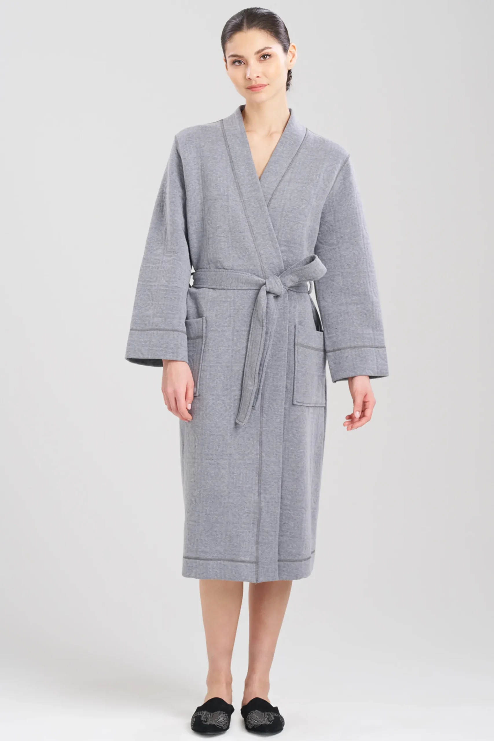 Natori Robes & Kimonos-Quilted Infinity Jacquard Robe