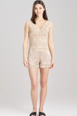 Natori Camis|Pajama Tops-Rose Parfait Allover Lace Tank