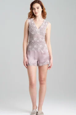 Natori Camis|Pajama Tops-Rose Parfait Allover Lace Tank