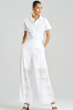 Natori Pants, Skirts & Shorts-Round Eyelet Pants