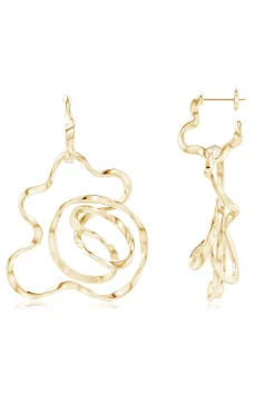 Natori Earrings|Sakura-Sakura 14k Hoop Earrings