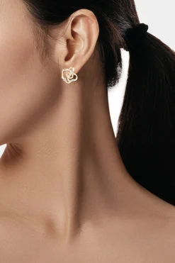 Natori Earrings|Sakura-Sakura 14k Scattered Diamond Stud Earrings
