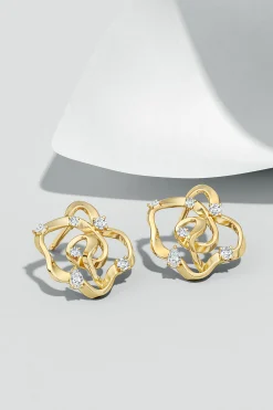 Natori Earrings|Sakura-Sakura 14k Scattered Diamond Stud Earrings