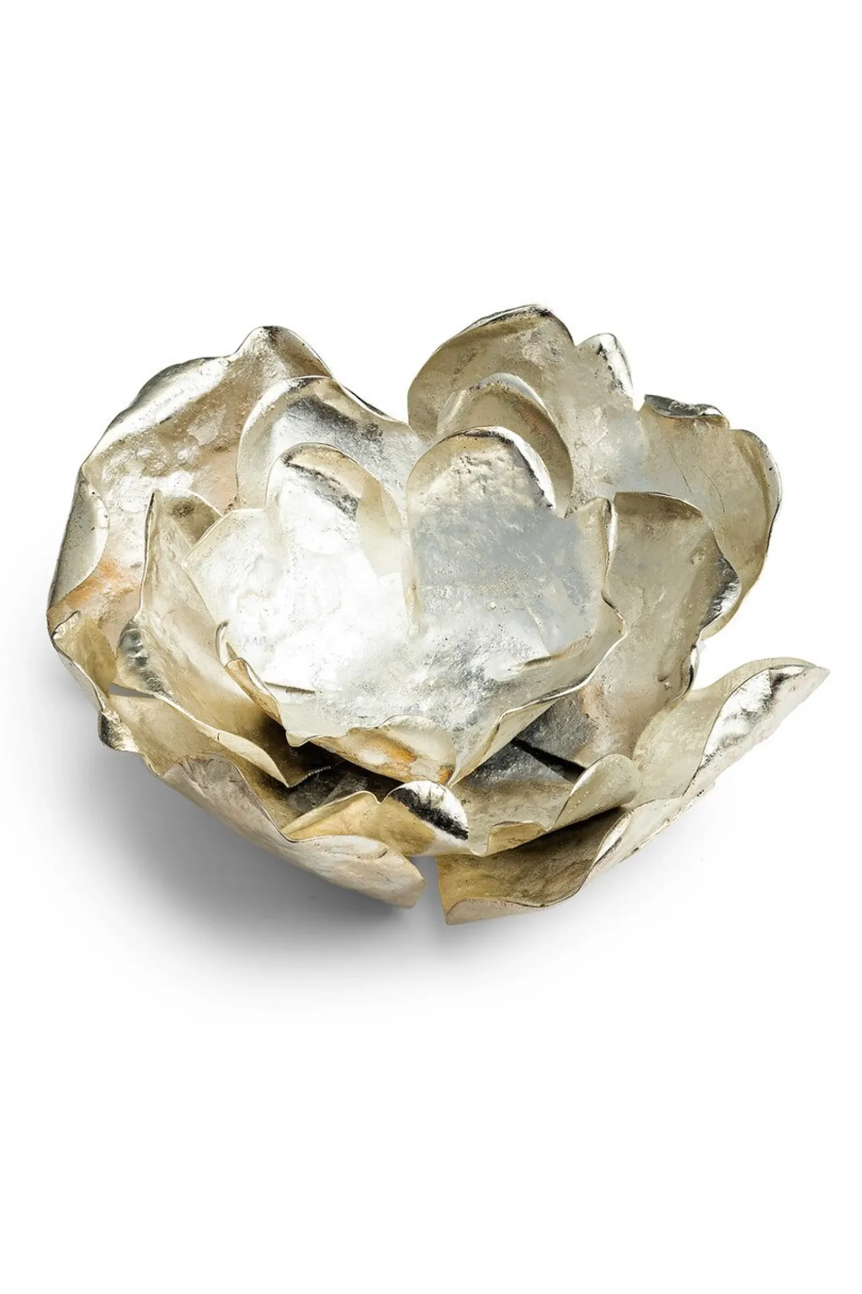Natori Home Accents-Samar Plated Candle Holder