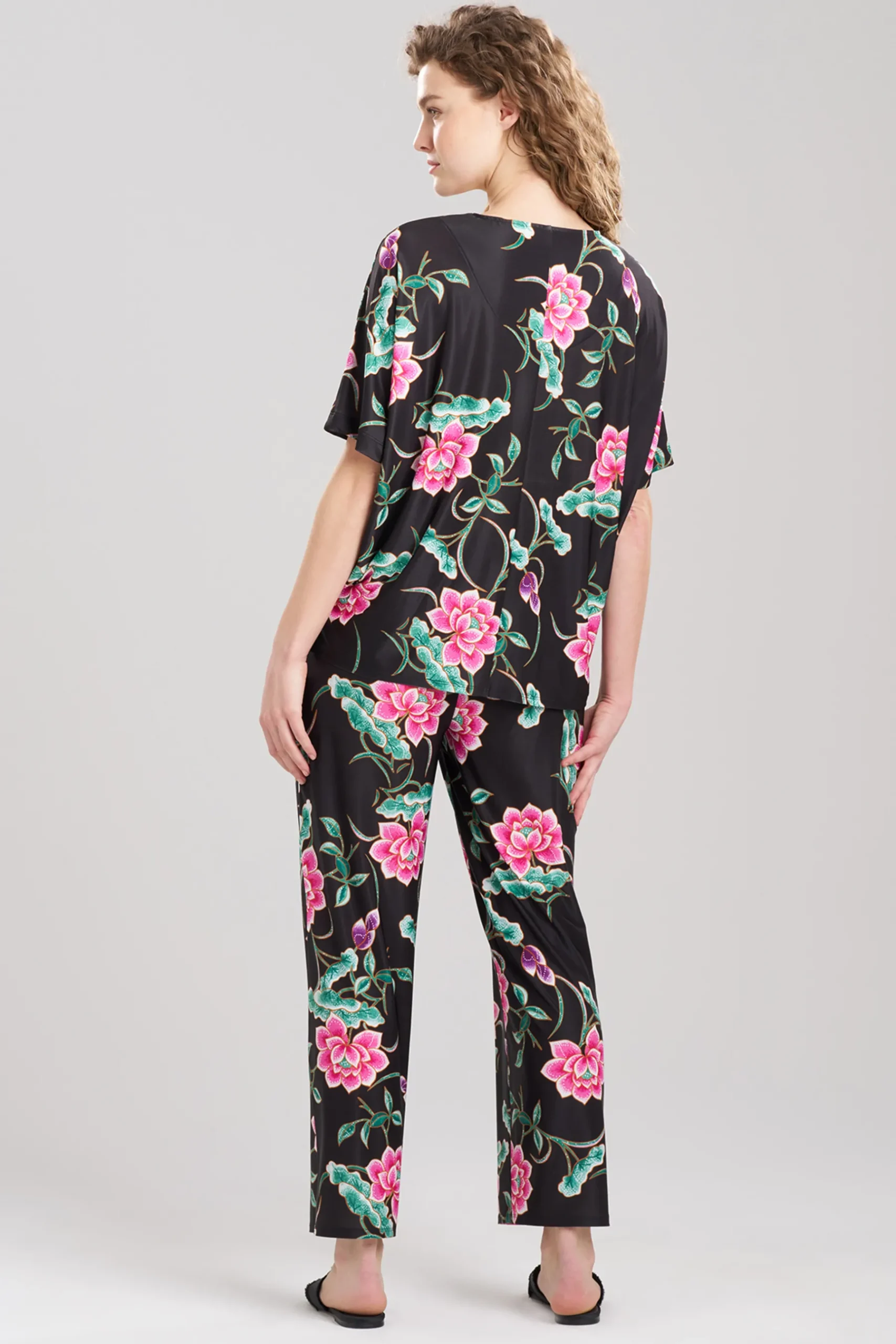 Natori Pajama Sets-Sarasa Slinky Boat Neck PJ