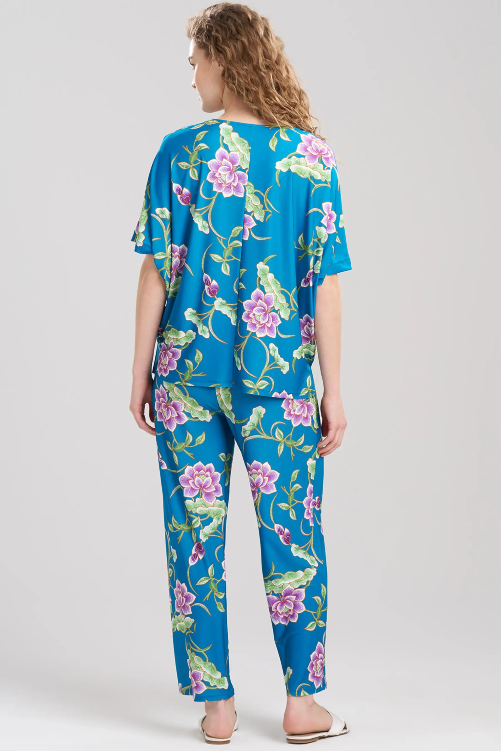 Natori Pajama Sets-Sarasa Slinky Boat Neck PJ