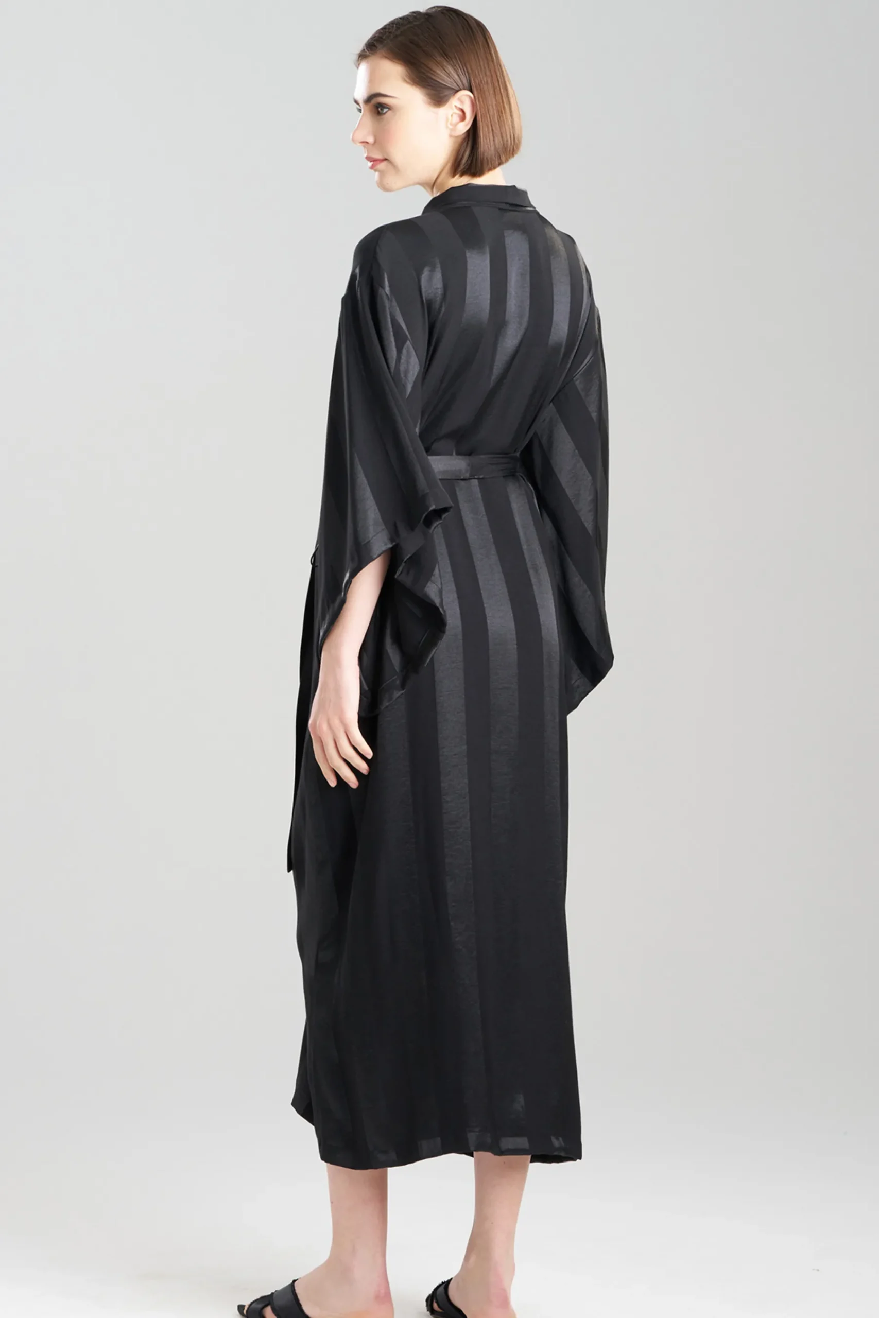 Natori Robes & Kimonos-Satin Jacquard Stripe Robe