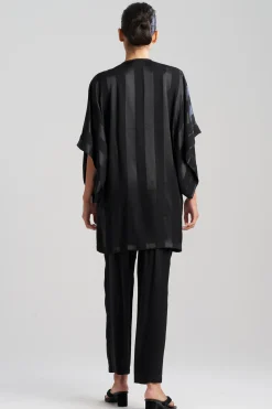 Natori Robes & Kimonos-Satin Jacquard Stripe Wrap