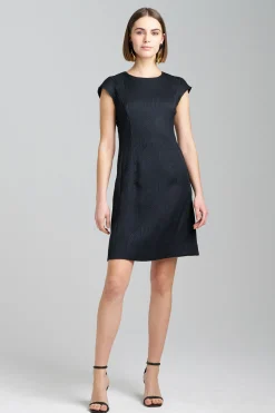 Natori Dresses-Scroll Jacquard Shift Dress