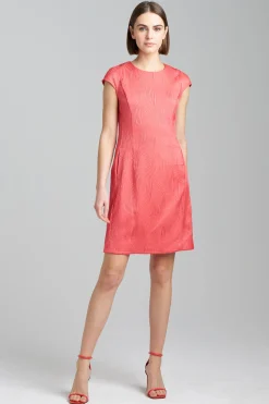 Natori Dresses-Scroll Jacquard Shift Dress