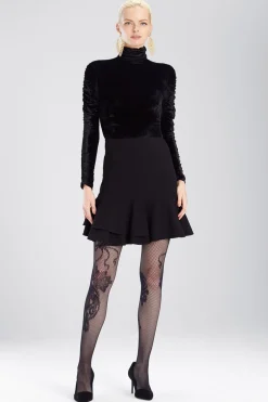 Natori Tights-Scroll Net Tights