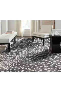 Natori Rugs-Serengeti- Charcoal Spotted Rug