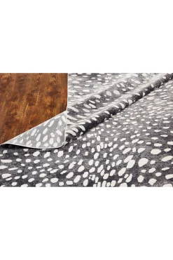 Natori Rugs-Serengeti- Charcoal Spotted Rug