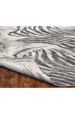 Natori Rugs-Serengeti- Charcoal Zebra Rug