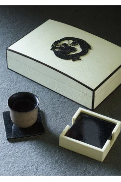Natori Home Accents-Shagreen Dragon Box