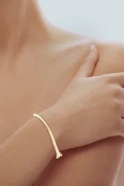 Natori Bracelets|Shangri-La-Shangri-La Brushstroke 14K Gold Bracelet