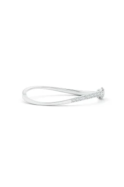 Natori Bracelets|Shangri-La-Shangri-La Brushstroke 14K Gold And Diamond Half Bracelet