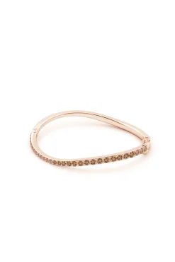 Natori Bracelets|Shangri-La-Shangri-La Brushstroke 14K Gold And Coffee Diamond Full Bracelet
