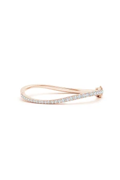Natori Bracelets|Shangri-La-Shangri-La Brushstroke 14K Gold And Diamond Full Bracelet