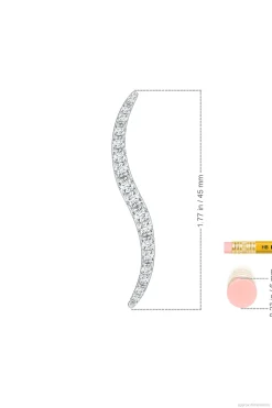 Natori Brooches|Shangri-La-Shangri-La Brushstroke 14k Gold And Diamond Brooch
