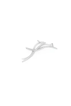 Natori Earrings|Shangri-La-Shangri-La Brushstroke 14k Gold And Diamond Medium Stud Earrings