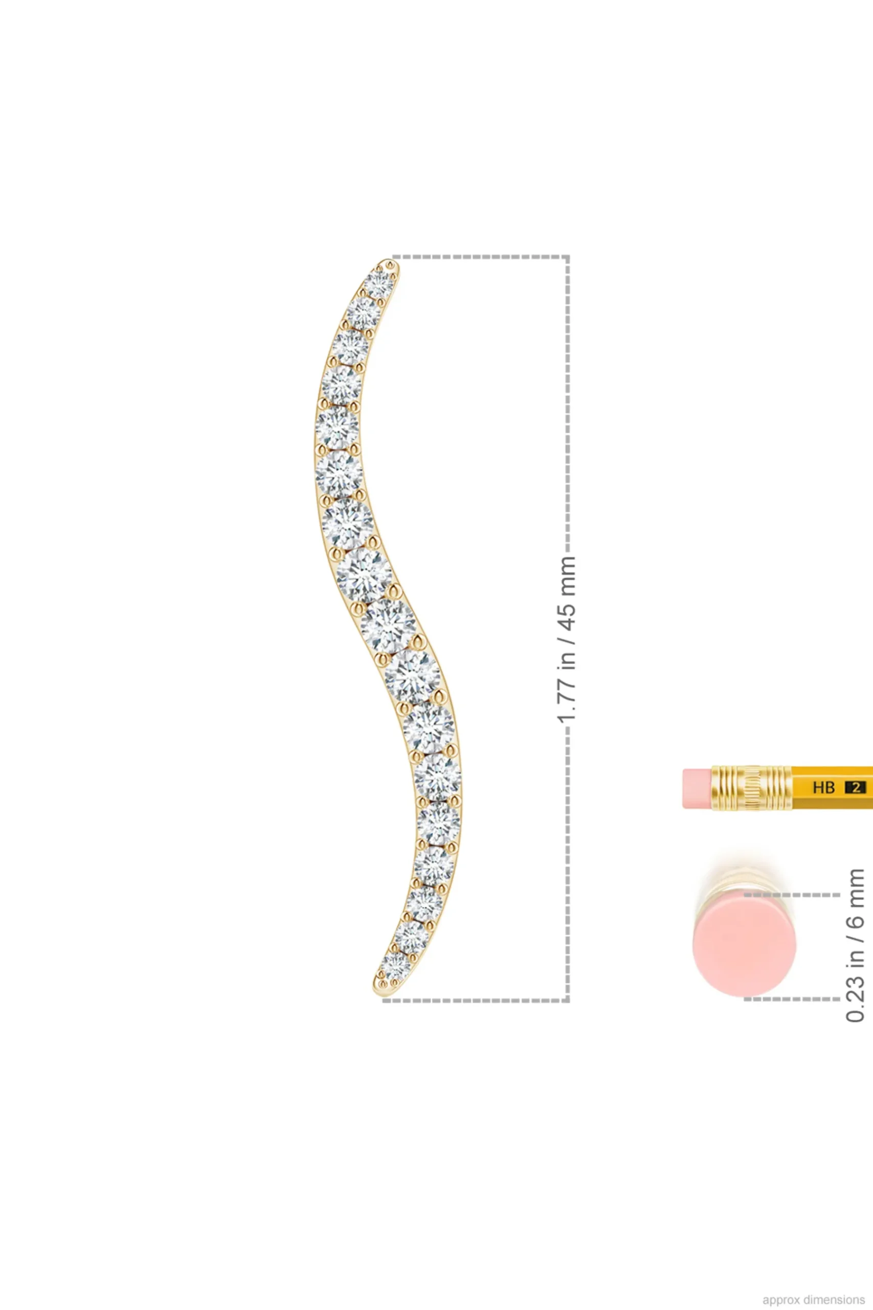 Natori Earrings|Shangri-La-Shangri-La Brushstroke 14k Gold And Diamond Stud Earrings