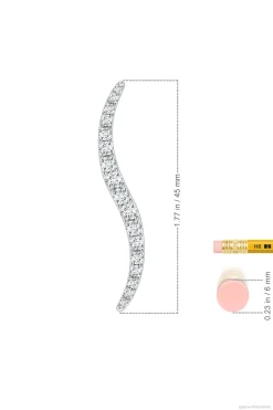 Natori Earrings|Shangri-La-Shangri-La Brushstroke 14k Gold And Diamond Stud Earrings