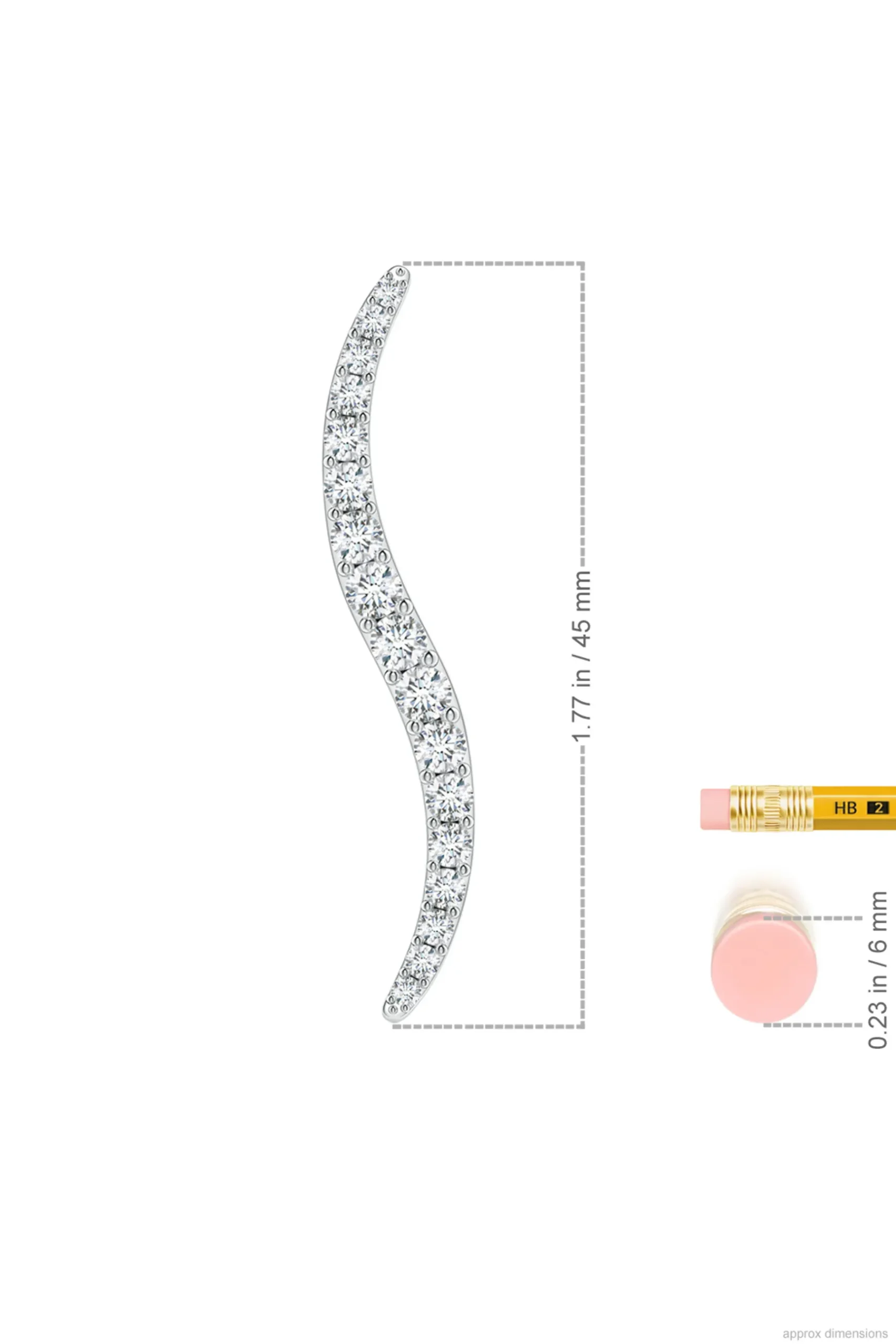Natori Earrings|Shangri-La-Shangri-La Brushstroke 14k Gold And Diamond Stud Earrings