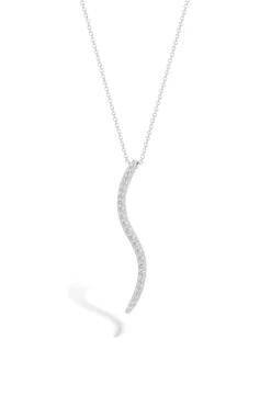 Natori Necklaces|Shangri-La-Shangri-La Brushstroke 14k Gold And Diamond Medium Pendant Necklace