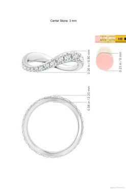 Natori Rings|Shangri-La-Shangri-La Brushstroke 14K Gold And Diamond Full Eternity Stacking Ring
