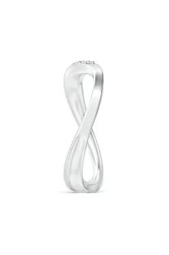 Natori Rings|Shangri-La-Shangri-La Brushstroke 14K Gold And Diamond Half Eternity Stacking Ring