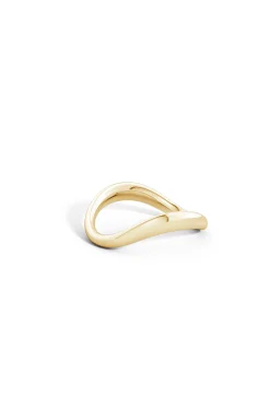 Natori Rings|Shangri-La-Shangri-La Brushstroke 14K Gold Stacking Ring