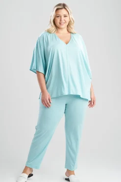 Natori Plus Sizes|Pajama Sets-Shangri-La Caftan PJ