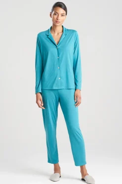 Natori Pajama Sets-Shangri-La TENCEL™ Long Sleeve Notch PJ