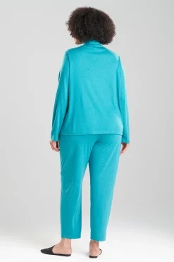 Natori Pajama Sets-Shangri-La TENCEL™ Long Sleeve Notch PJ