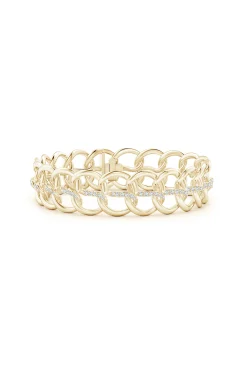 Natori Bracelets|Shangri-La-Shangri-La Yin-Yang 14K Gold And Diamond Link Bracelet