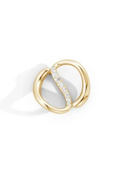 Natori Brooches|Shangri-La-Shangri-La Yin-Yang 14K Gold And Diamond Brooch